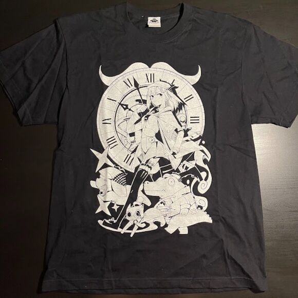 Hololive BUBBA Watson Amelia Birthday Commemoration 2022 Black Anime T-Shirt - Picture 1 of 5